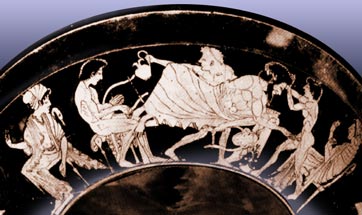 Party scene

Reveler gropes young wine pourer.

Metropolitan Museum, New York.