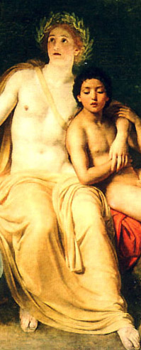 from Apollo, Hyakinthos and Kyparissos singing and playing (1831-1834), by Alexander Ivanov - Tretyakov Gallery, Moscow. 